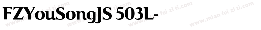 FZYouSongJS 503L字体转换
